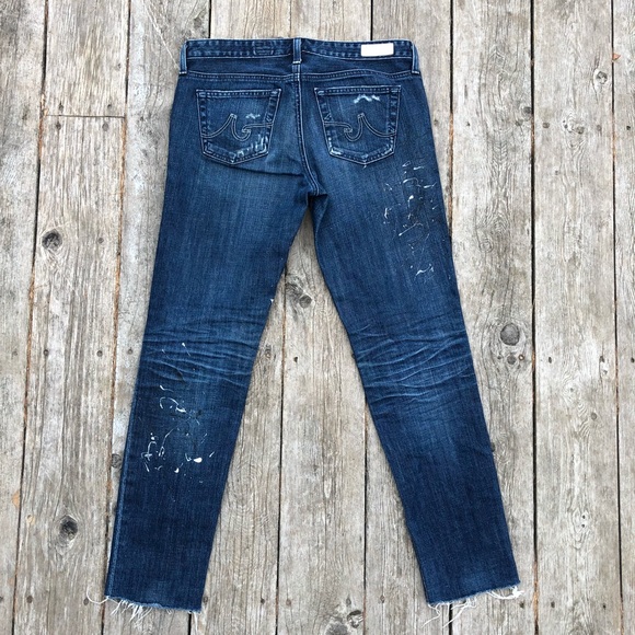 AG Stilt Cigarette Leg jeans painted size 29 - Picture 2 of 7